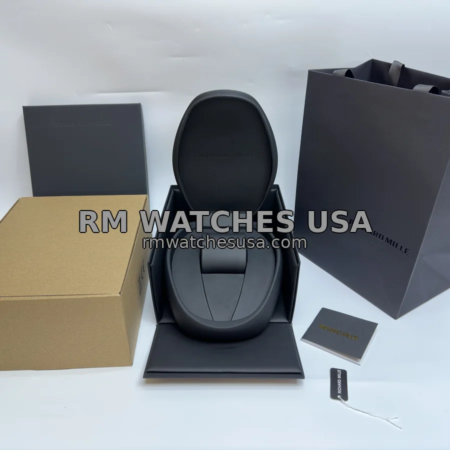 Richard Mille presentation box, travel case, papers and branded bag